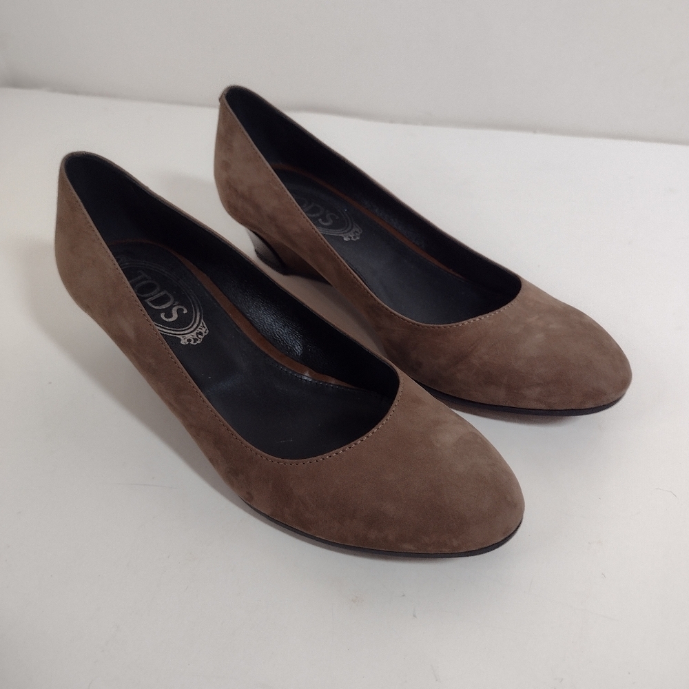 Women's Brown Suede Pumps Size (36.1/2)